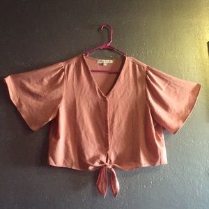 Gypsies & Moondust button/tie crop